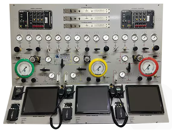 3 Diver Mix Gas Panel (Back Hidden Plumbing), D037